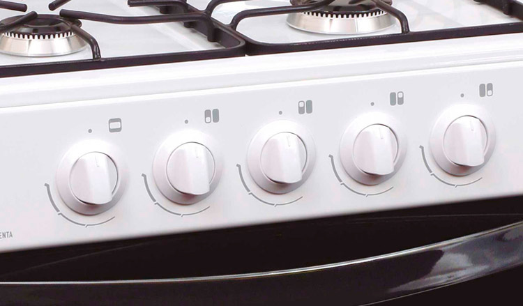 AURORA COCINA 56CM MGAS 4H ARGENTA LE.2 BLANCA – MAGG