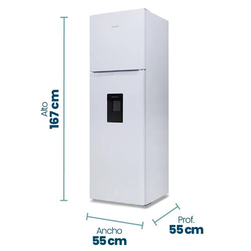 Heladera con dispenser no frost 281L Blanca PHNT267BD2