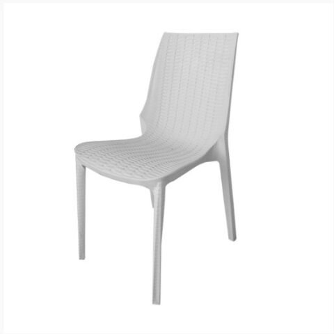 SILLA HARMONY SIMIL RATAN PVC BLANCA 16101