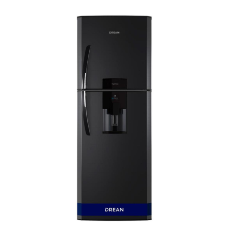 Heladera con freezer Drean HDR400F11N negra con dispenser 396 Lts.