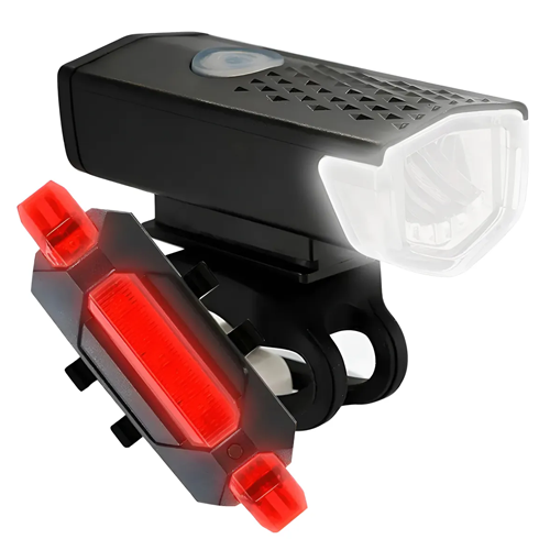 Accesorio para bicicleta luz delantera y trasera con carga USB