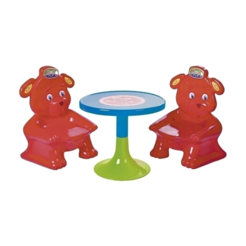 Mesa y silla roja Rondi 3061