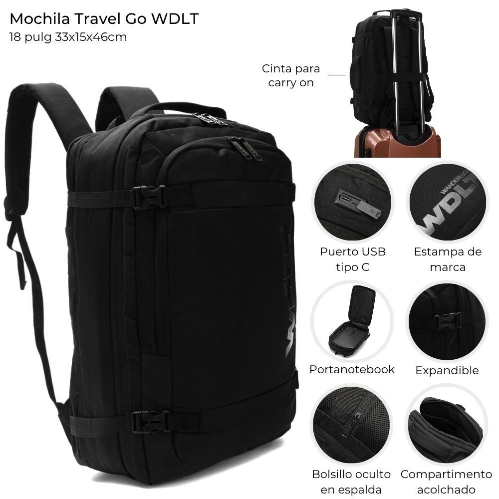 Mochila Modax travel go 18" 40640