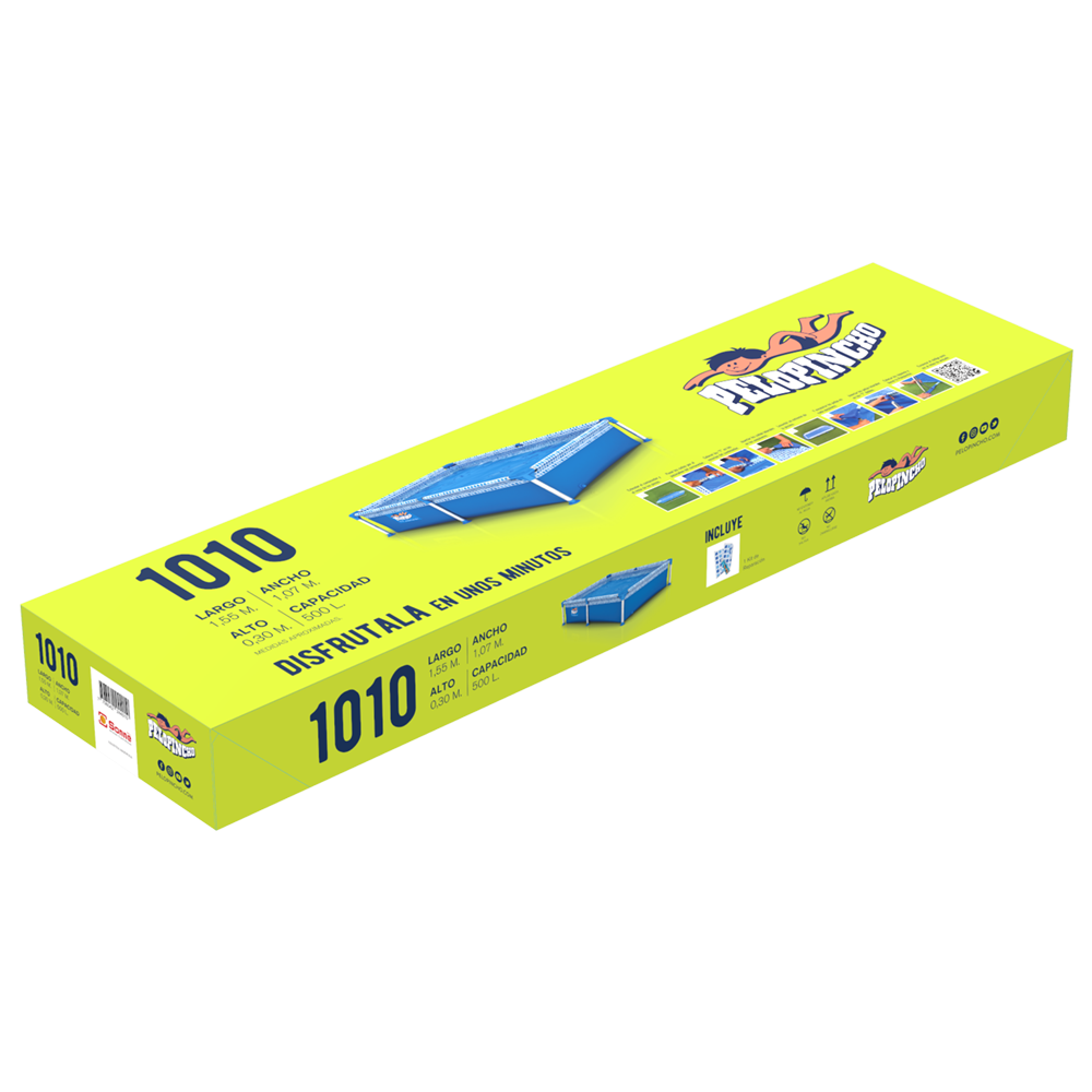 Pileta Pelopincho 500lts 155x107x30cm PP1010