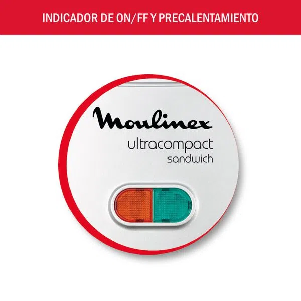 Sandwichera Moulinex SM154180 Ultracompact Blanca