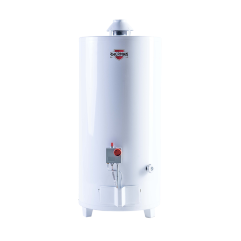 Termotanque a gas Sherman 80 lts MG TPGP080MSH13 Pie