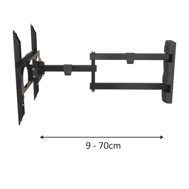 Soporte para TV Nakan SPL 378E extensible y giratorio 23" a 75"