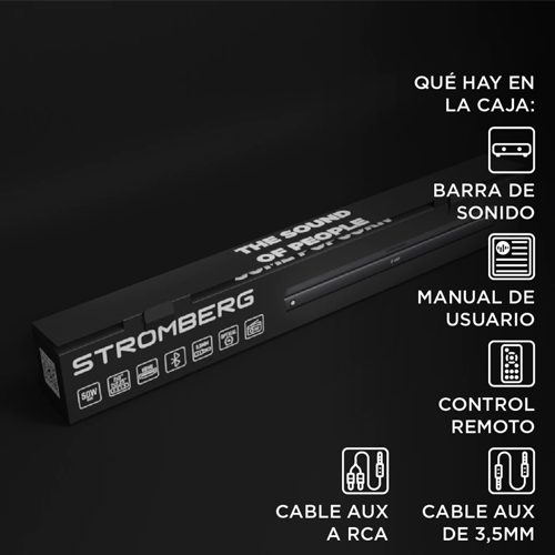 Barra de sonido Stromberg Anthem SC-40-NE 2X3 50W
