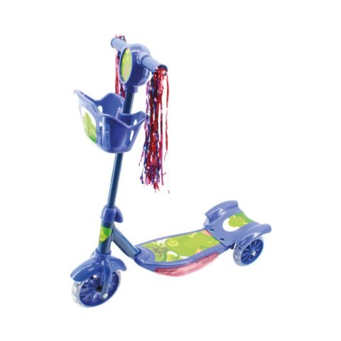 MONOPATIN INFANTIL CON LUCES Y CANASTO ART 7106