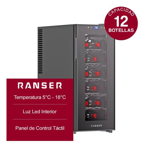 Cava de vinos Ranser 12 botellas termoeléctrica WC1412