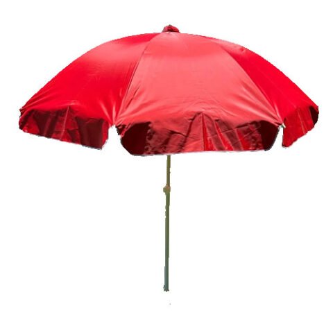 Sombrilla 1.80Mts Steel Home roja SHSOMBUV2M-R