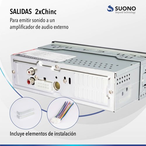Autoestereo Suono INF0001 MICRO SD MP3 USB RADIO