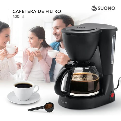 Cafetera de filtro Suono 600 Ml HOG0273NEG