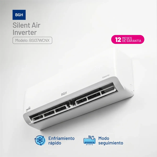 Aire Acondicionado BGH BSI37WCNX Silent Air 3700W Inverter. - Imagen 3