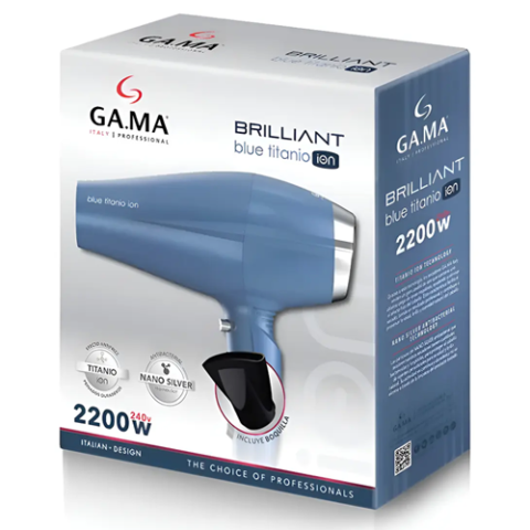 Secador de pelo GA.MA brilliant blue titanio 220