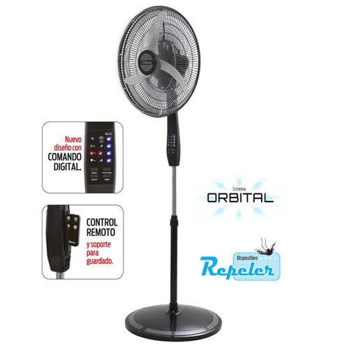 Ventilador de pie Liliana 20" VVPD20R orbital - Imagen 2