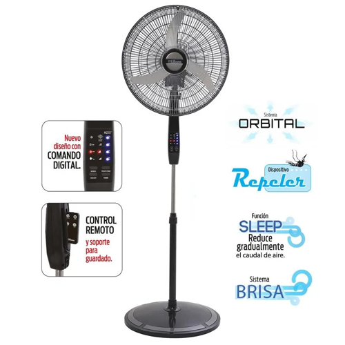 Ventilador de pie Liliana 20" VVPD20R orbital