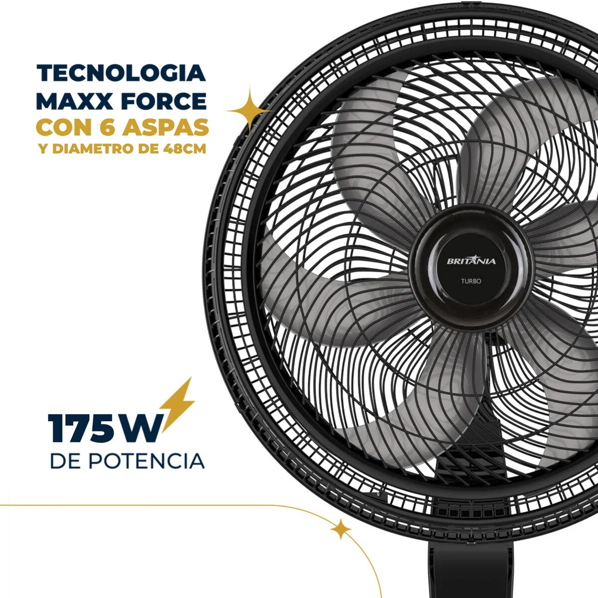 Ventilador de pie Britania 22" BVT550 - Imagen 4